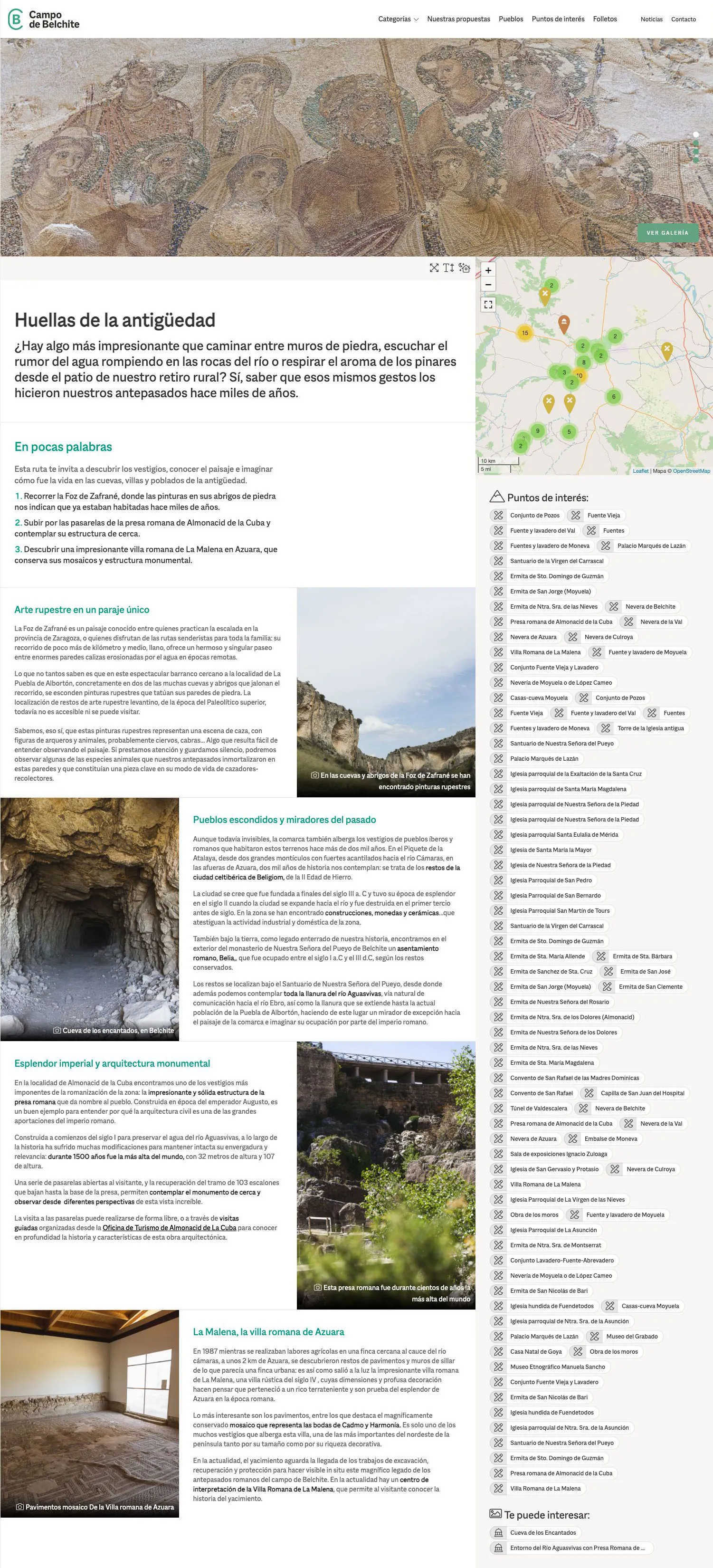 Belchite Tourism - Portal to promote tourism in the Belchite region.