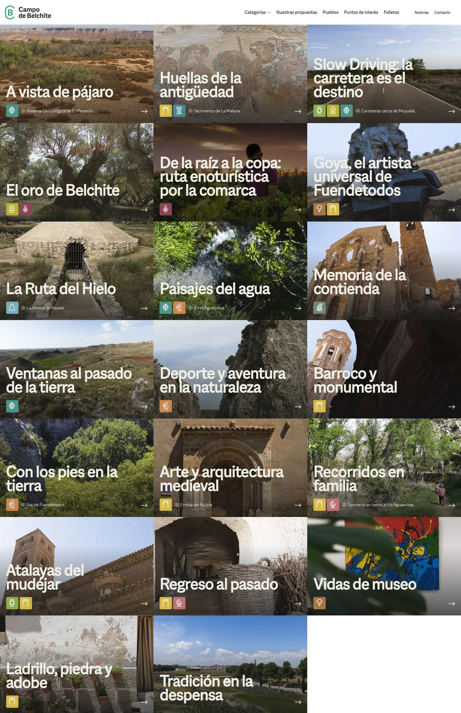 Belchite Tourism - Portal to promote tourism in the Belchite region.