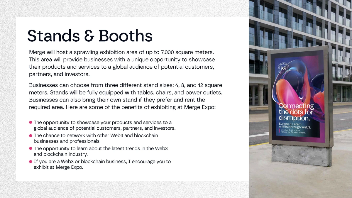 MERGE Madrid - Branding for a Web3 and Blockchain convention